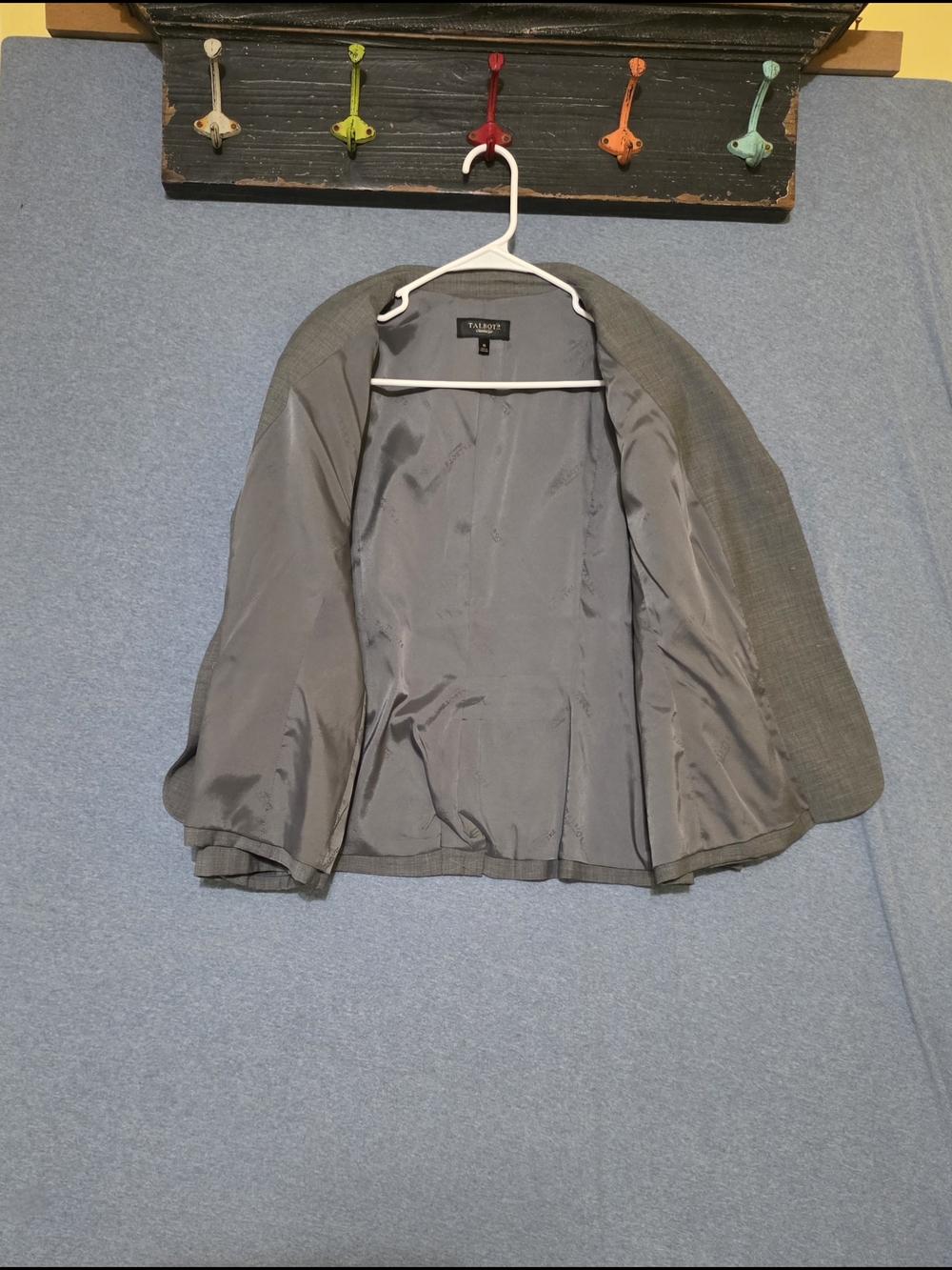 Talbots Women's Gray Wool-Blend Blazer Jacket - Picture 6 of 8